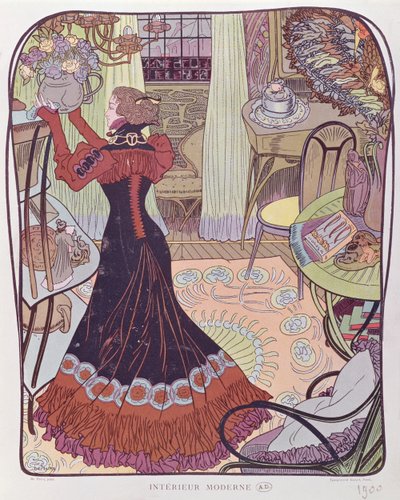 Modernes Interieur, 1900 von Georges de Feure